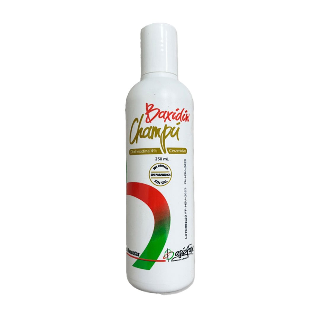 CHAMPU BAXIDIN CLORHEXIDINA 4% -  250 ML